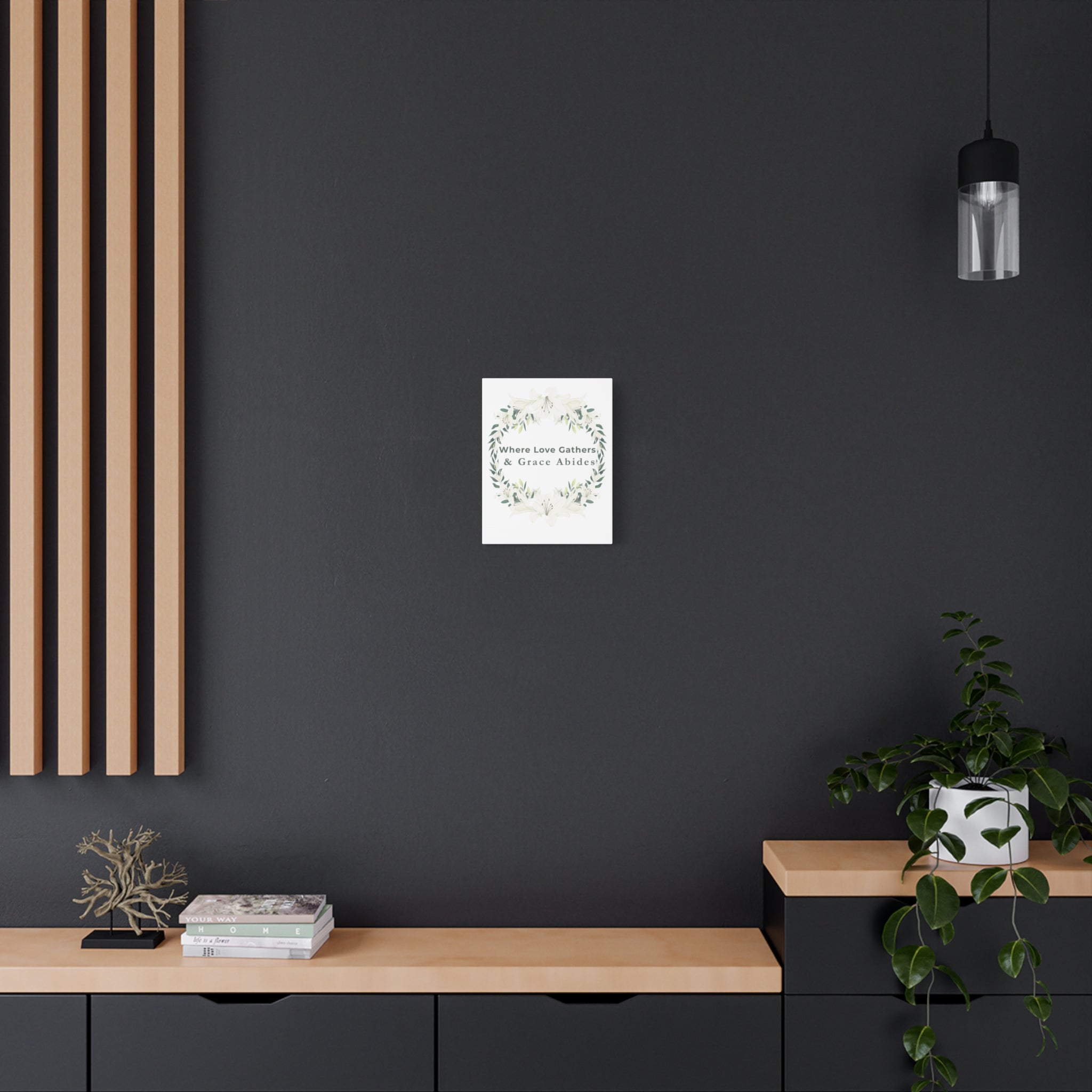 Where Love Gathers & Grace Abides Canvas Wall Art